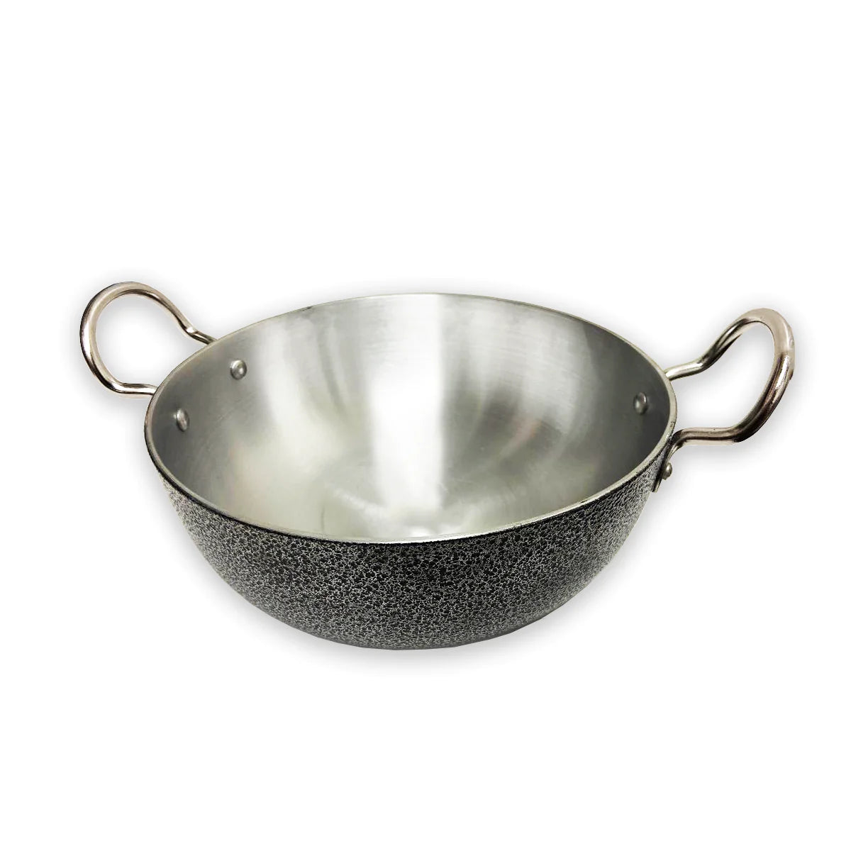 Aluminum Wok Pan WIth Double Handles 11.5