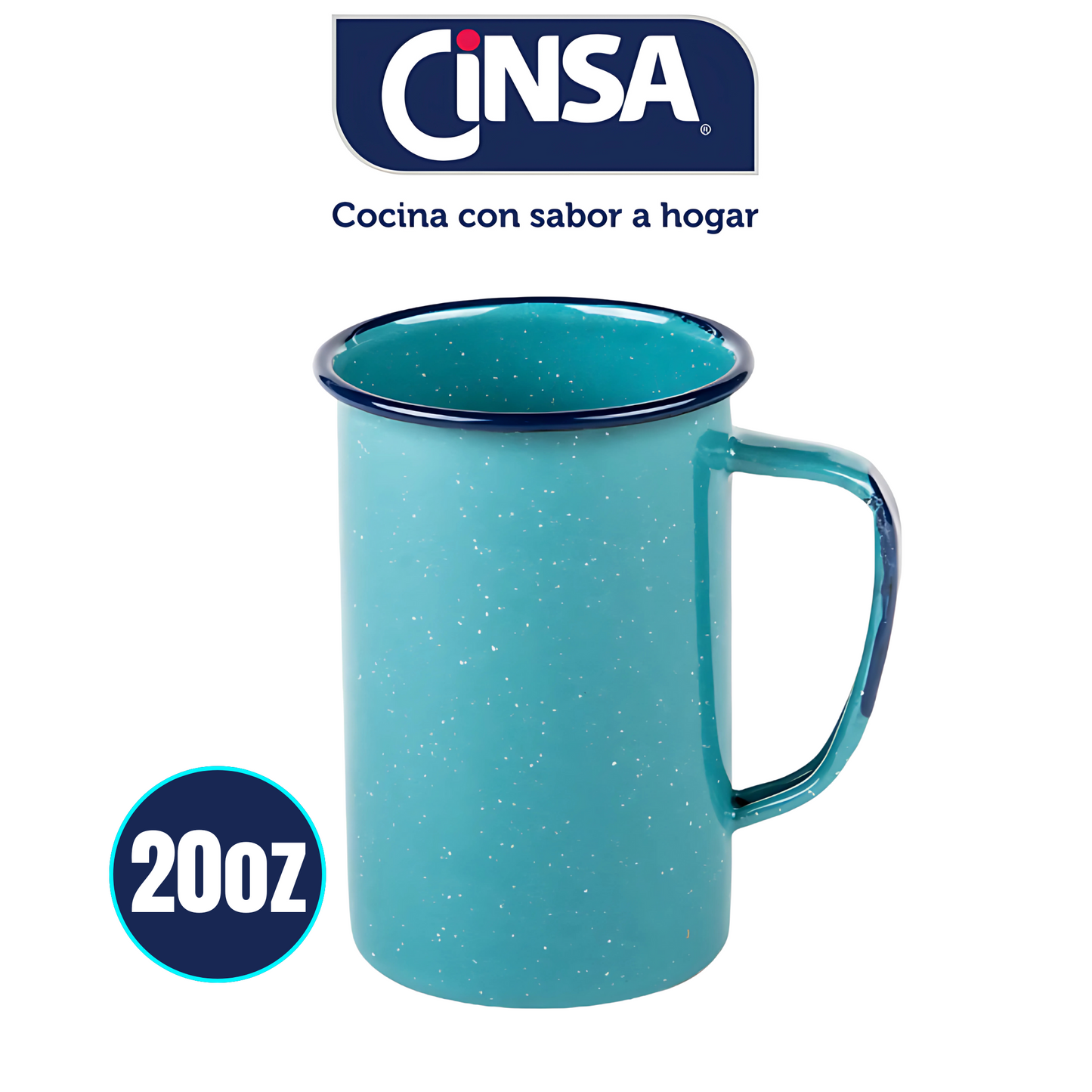 CINSA T 20OZ TARRO AZUL TURQUESA