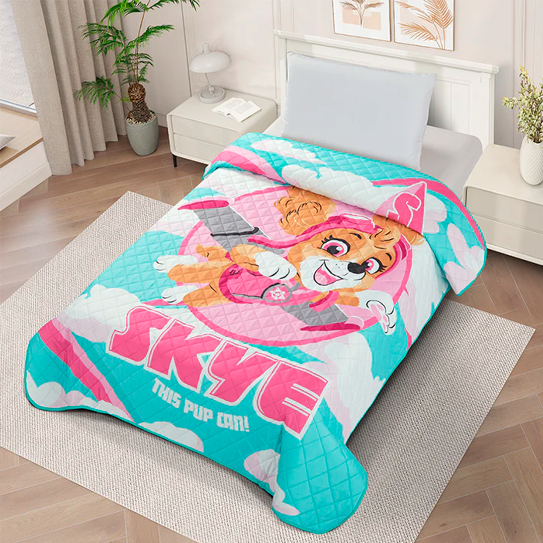 DAHDOUL "SKYE" PAW PATROL TWIN/FULL NICKELODEON BEDSPREAD