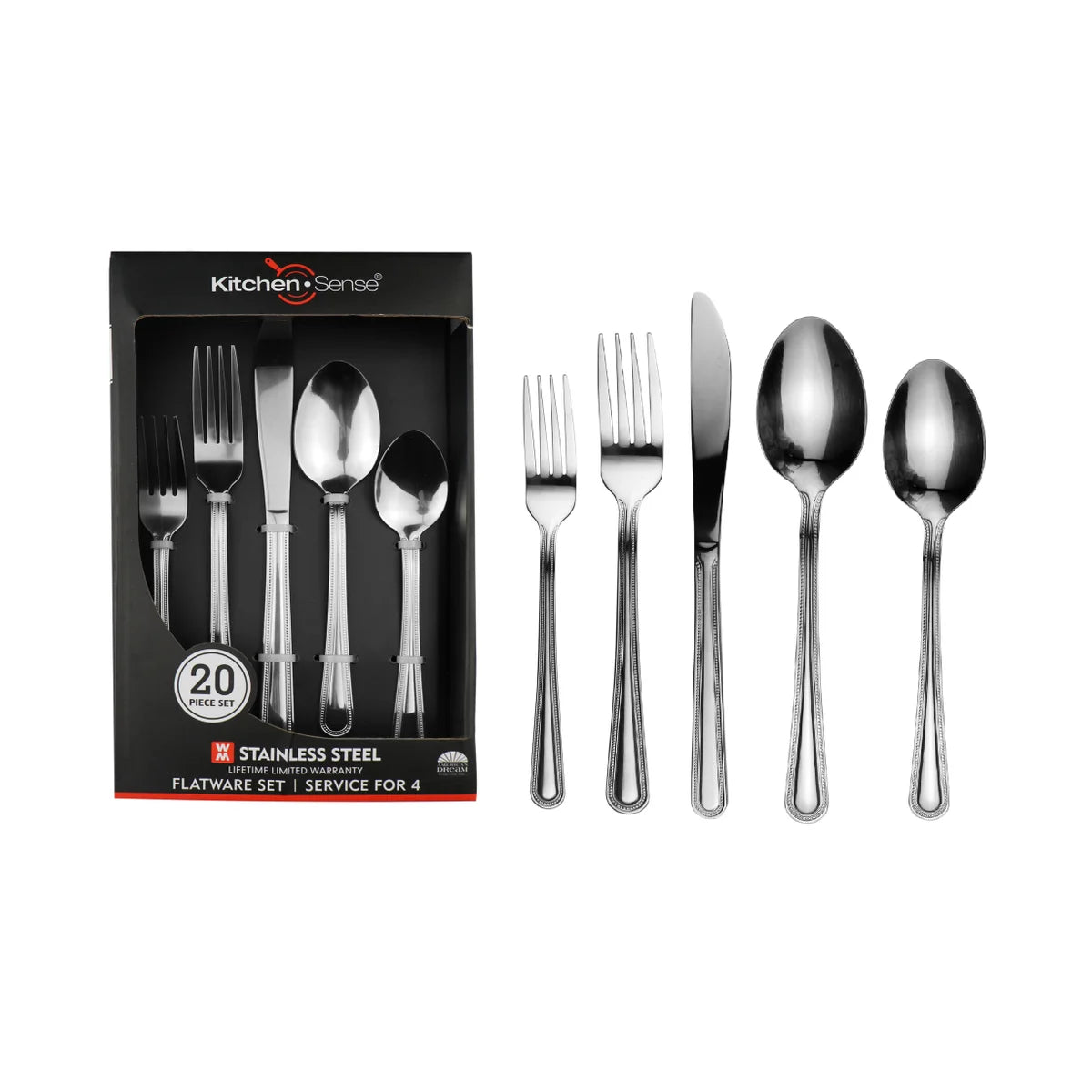 KITCHEN SENSE 20Pc Flatware Set