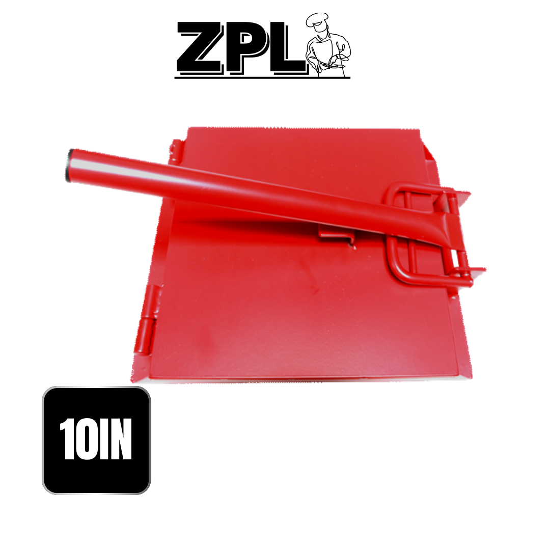 ZPL 10IN RED STEEL TORTILLA PRESS
