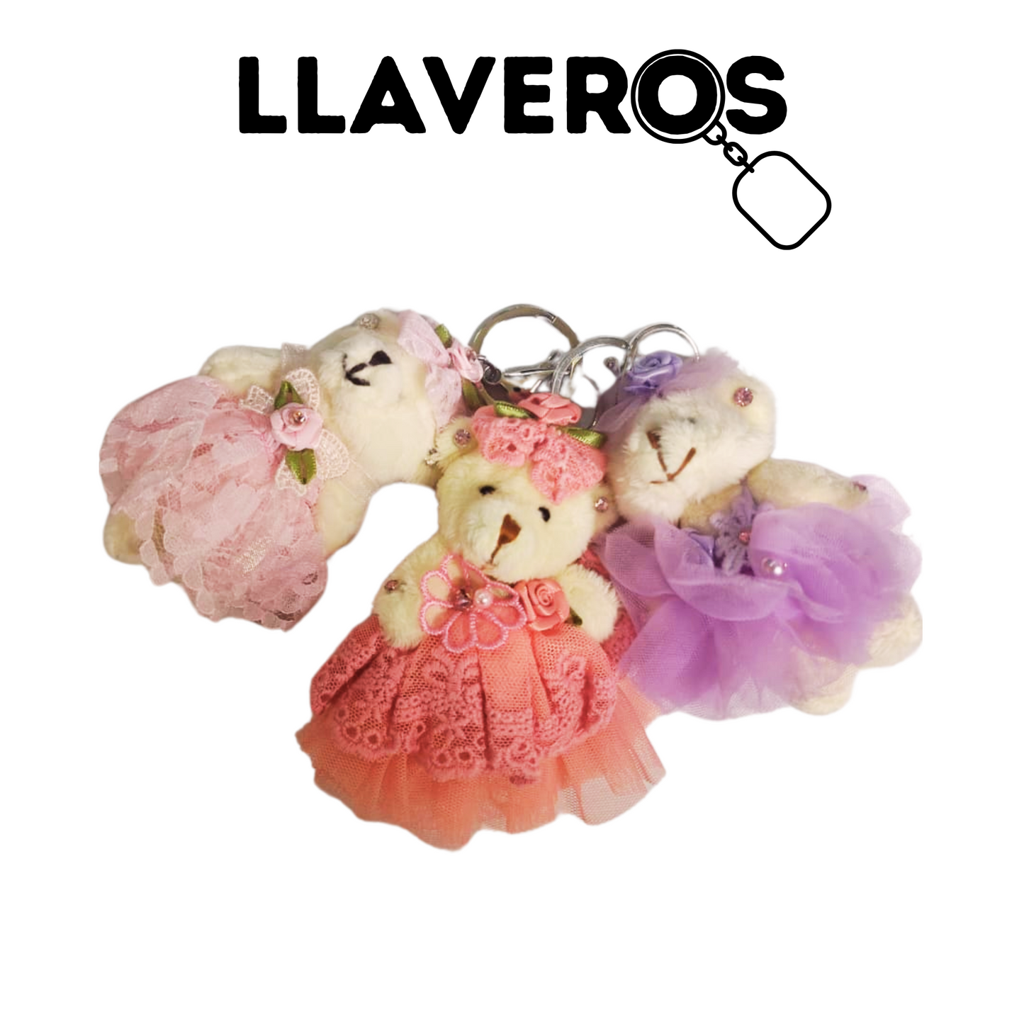 LLAVEROS DE OSITOS PELUCHE