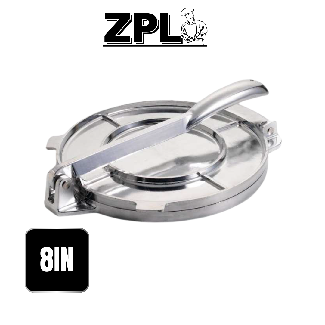 ZPL 8IN ALUMINUM TORTILLA PRESS
