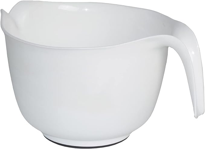Glad mixing bowl w handle white 2.84l