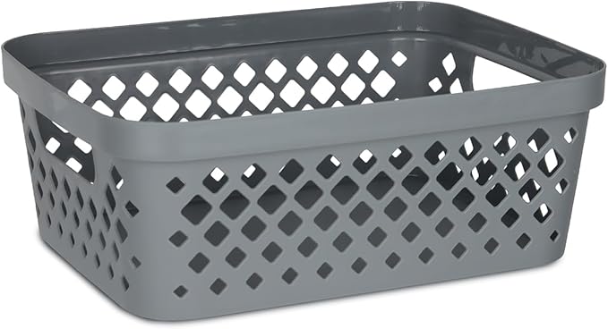 GLAD DIAMOND STORAGE BASKET 2GAL/10.5L GREY