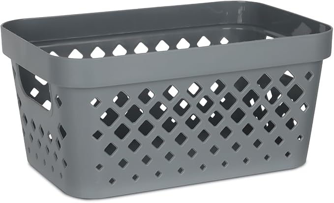 GLAD DIAMOND STORAGE BASKET 1GAL/4.2L GREY