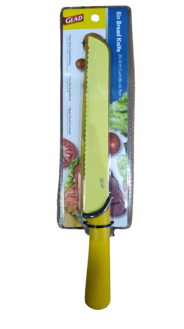 GLAD TPR HANDLE 8IN BREAD KNIFE