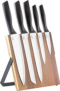 GLAD ACACIA WOOD MAGNETIC BLOCK W/ SPC KNIFE
