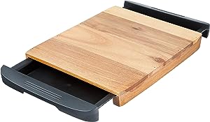 GLAD ACADIA WOOD CUTTING BOARD WITH TRAY