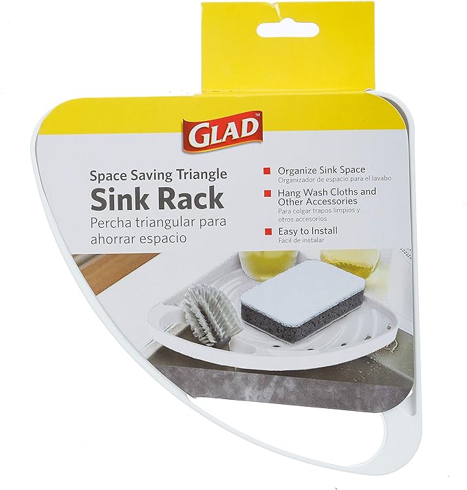 GLAD SINK RACK WHITE