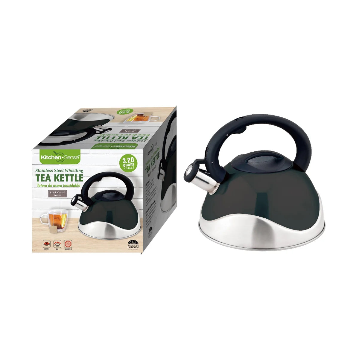 KITCHEN SENSE 3 Liter S.S Whistling Tea Kettle