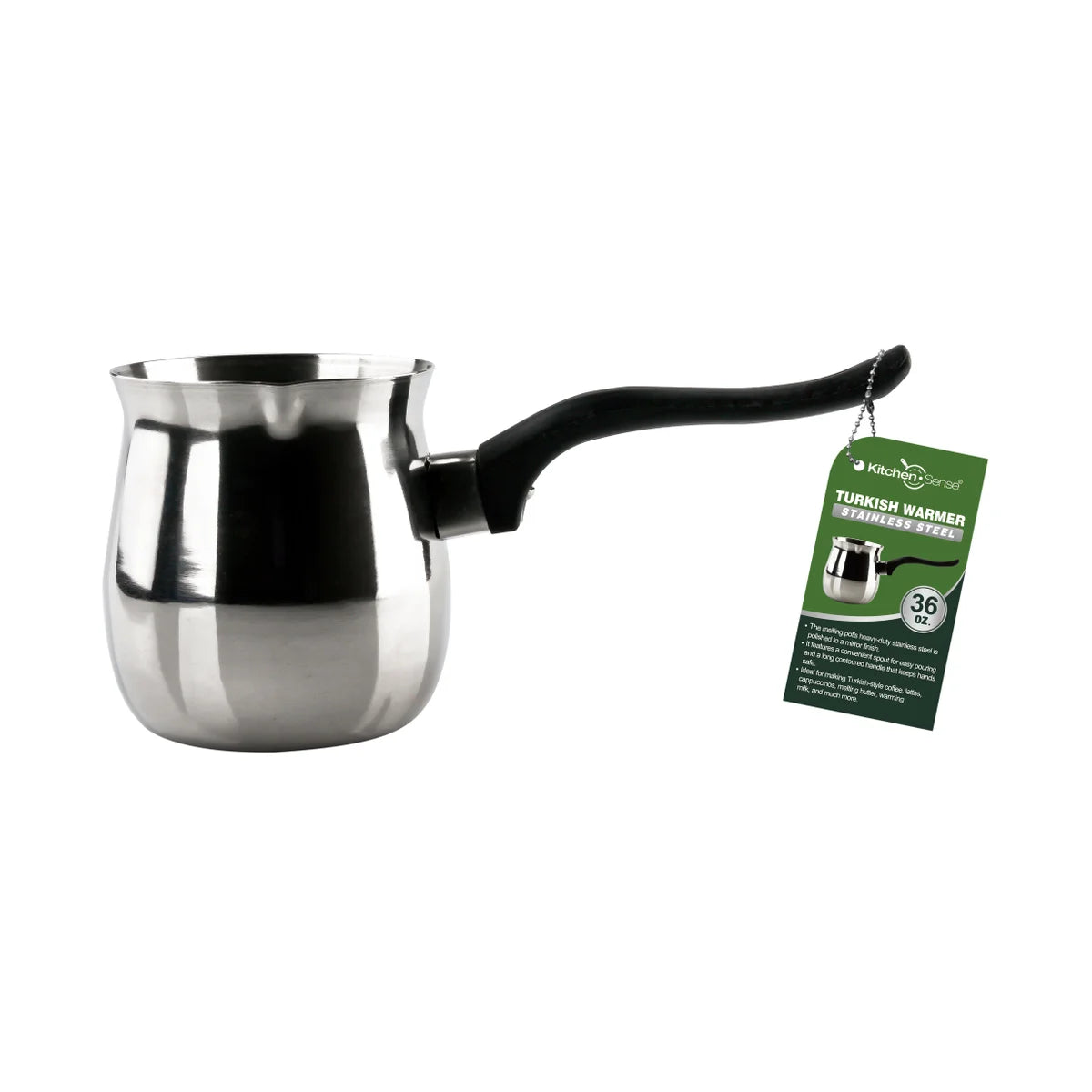 kITCHEN SENSE 36Oz STAINLESS STEEL TURKISH WARMER
