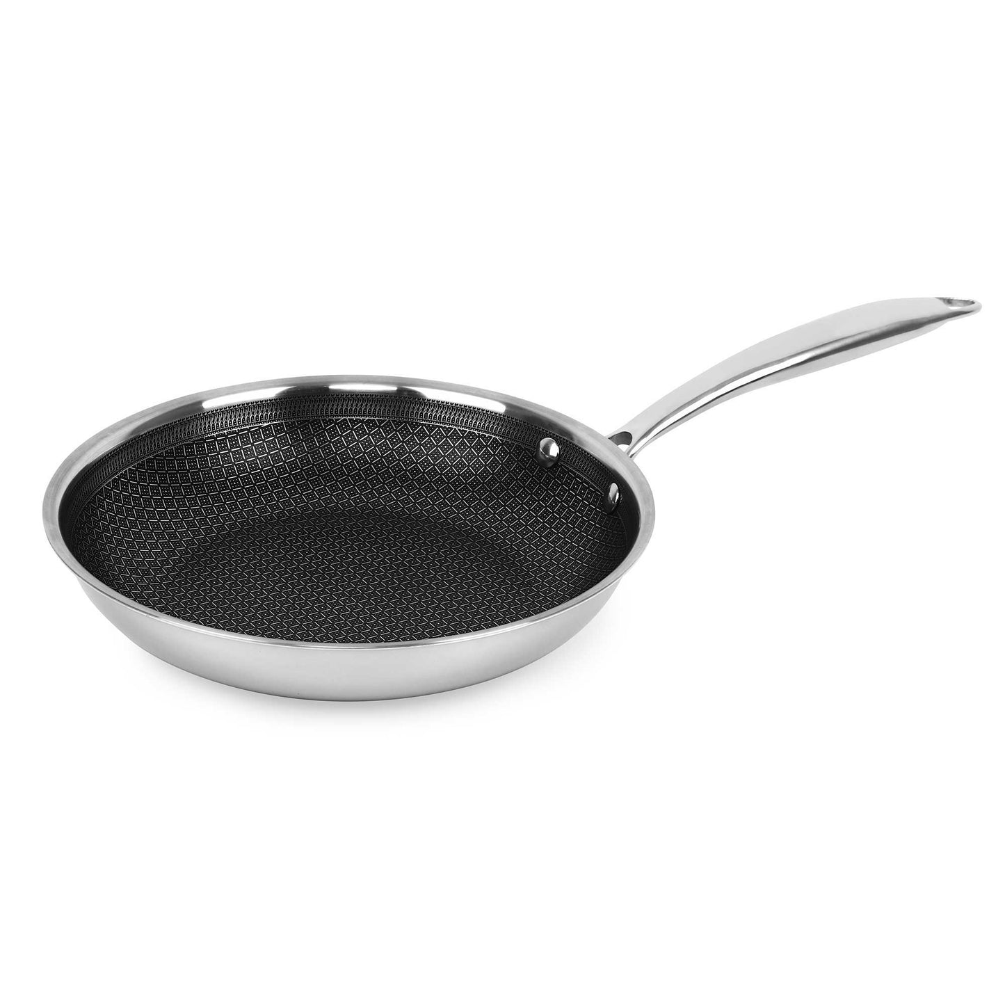 Brentwood 11" Hybrid Non-Stick Stainless Steel Induction Ready Frying Pan
