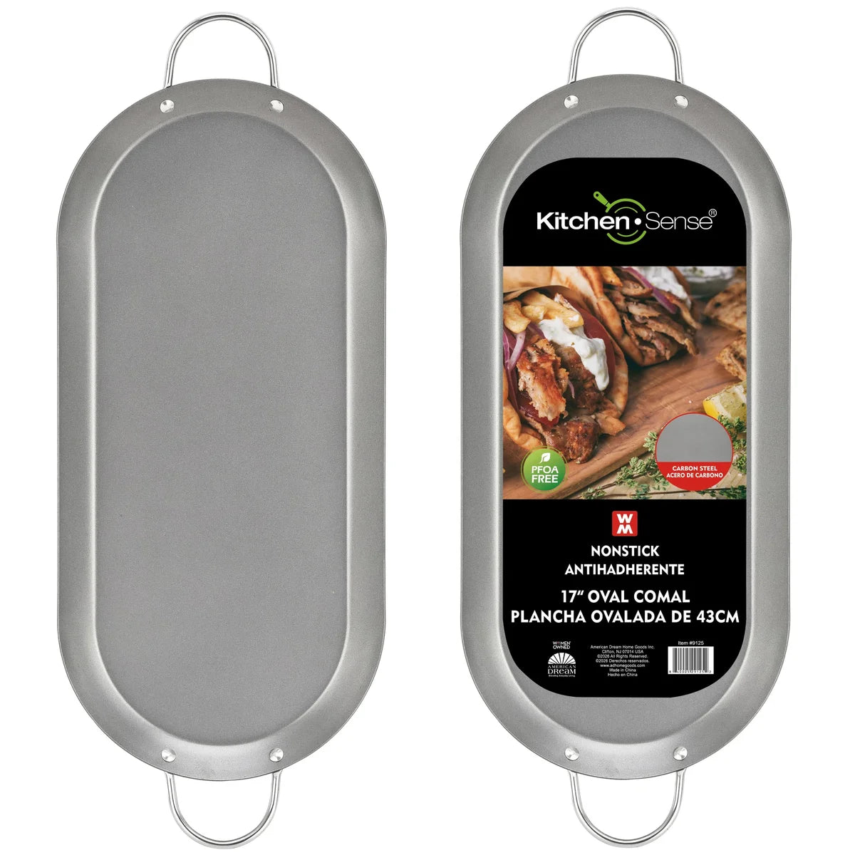 KITCHEN SENSE 17.3 CARBON STEEL NON STICK OVAL COMAL
