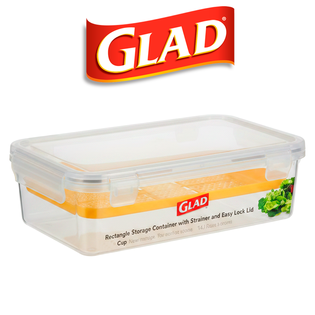GLAD FOOD STORAGE CONTAINER SQUARE 750ML/3.1CUP