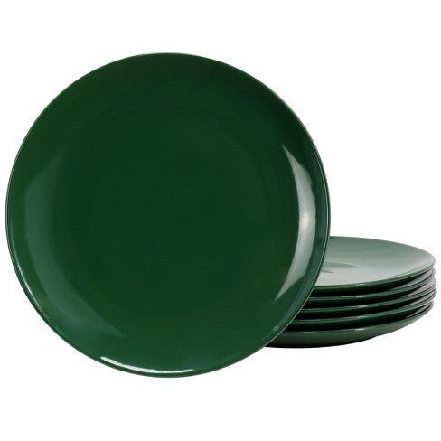 GH SIMPLY ESSENTIAL 10.5 IN DP HUNTER GREEN STONEWARE BROWN BOX 6pc