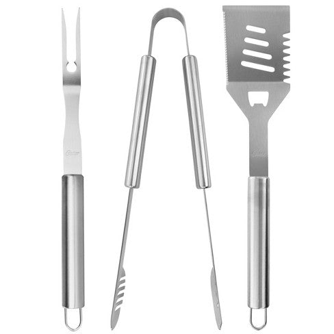 GH OS BALDWYN - 3 PC BBQ TOOLS SET - S.S - CLAM PACK