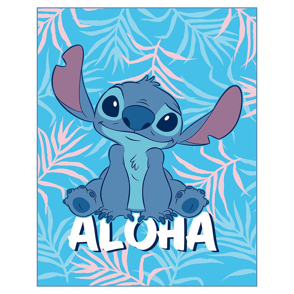 DAHDOUL "ALOHA" LILO&STITCH TWIN/FULL DISNEY RACHELLE BLANKET