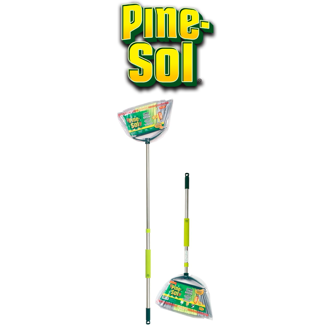 PINESOL JUMBO INDOOR ANGLE BROOM W/ TELESCOPIC COA