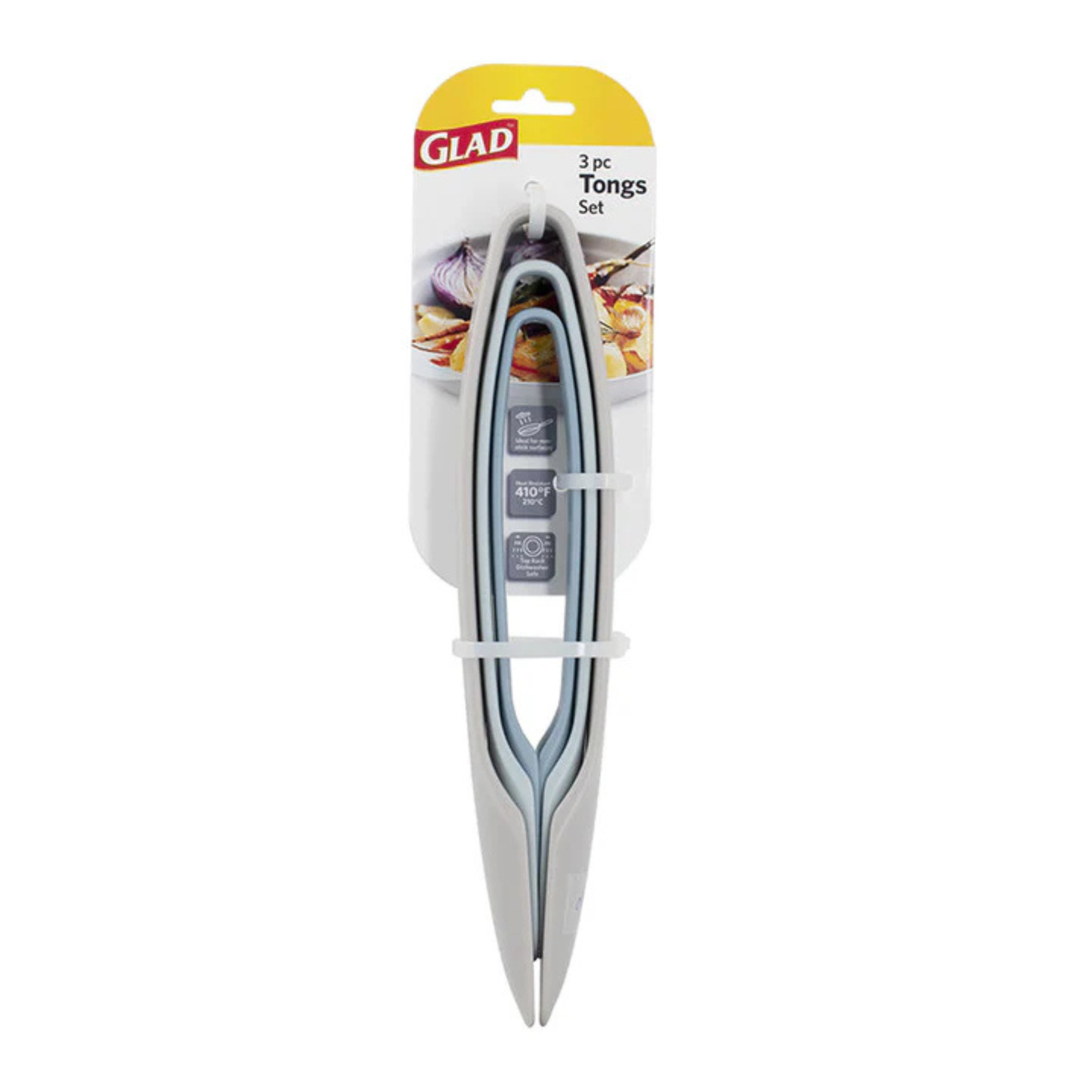 GLAD TONGS 3PC SET