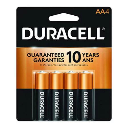 Duracell AA Coppertop Alkaline Batteries (Total of 4 4-Packs)