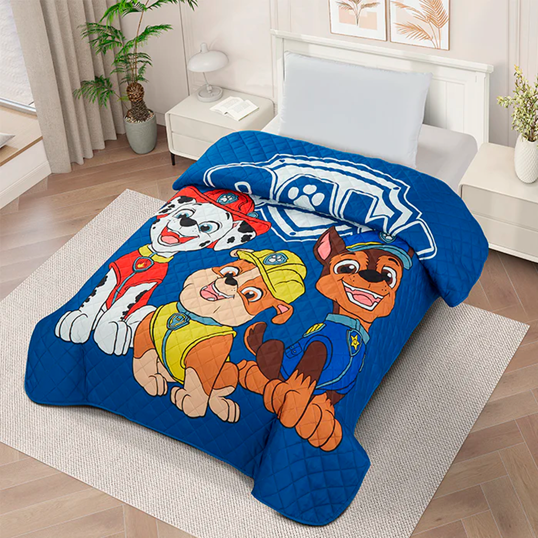 DAHDOUL "BEST BOYS" PAW PATROL TWIN/FULL NICKELODEON BEDSPREAD