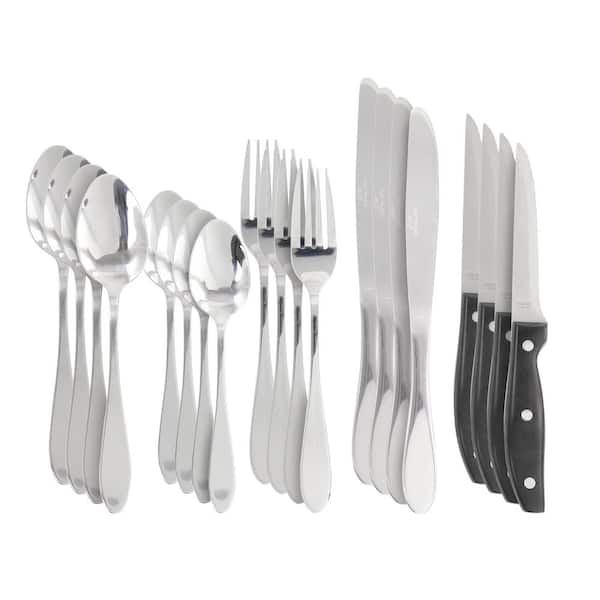GH OS SILVERMIST - 20 PC FW SET W/ STEAK KNIVES - SS - 2.5 MM / 2.2 MM - GBX W/ WINDOW BOX