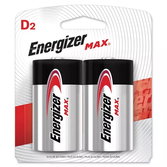 Energizer Alkaline D 2PK