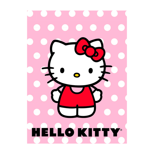 DAHDOUL "Polka Dots" Hello Kity Twin/Full Rachelle Blanket