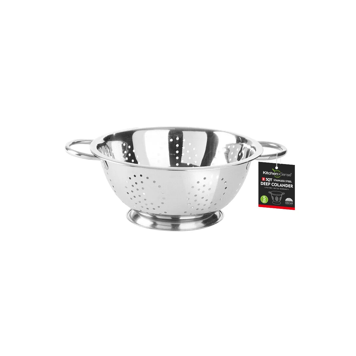 kitchen sense 5Qt Stainless Steel Deep Colander