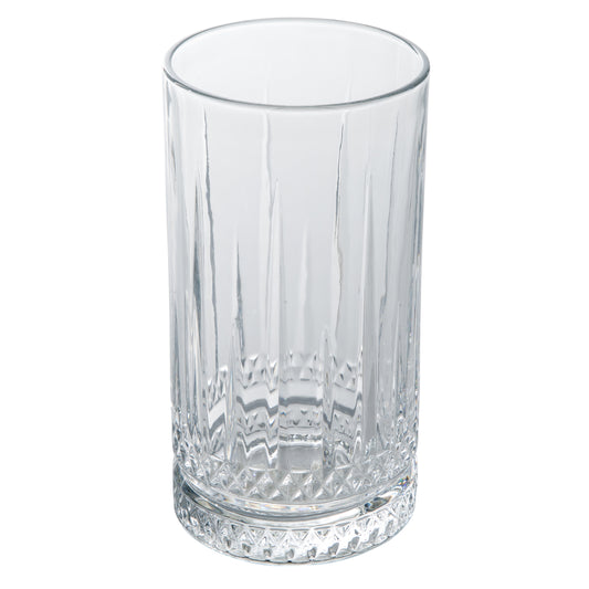 GH GIBSON 4 Pc 16 Oz Tumbler Set Iceberg Clear Machine Made Gw Open Window
