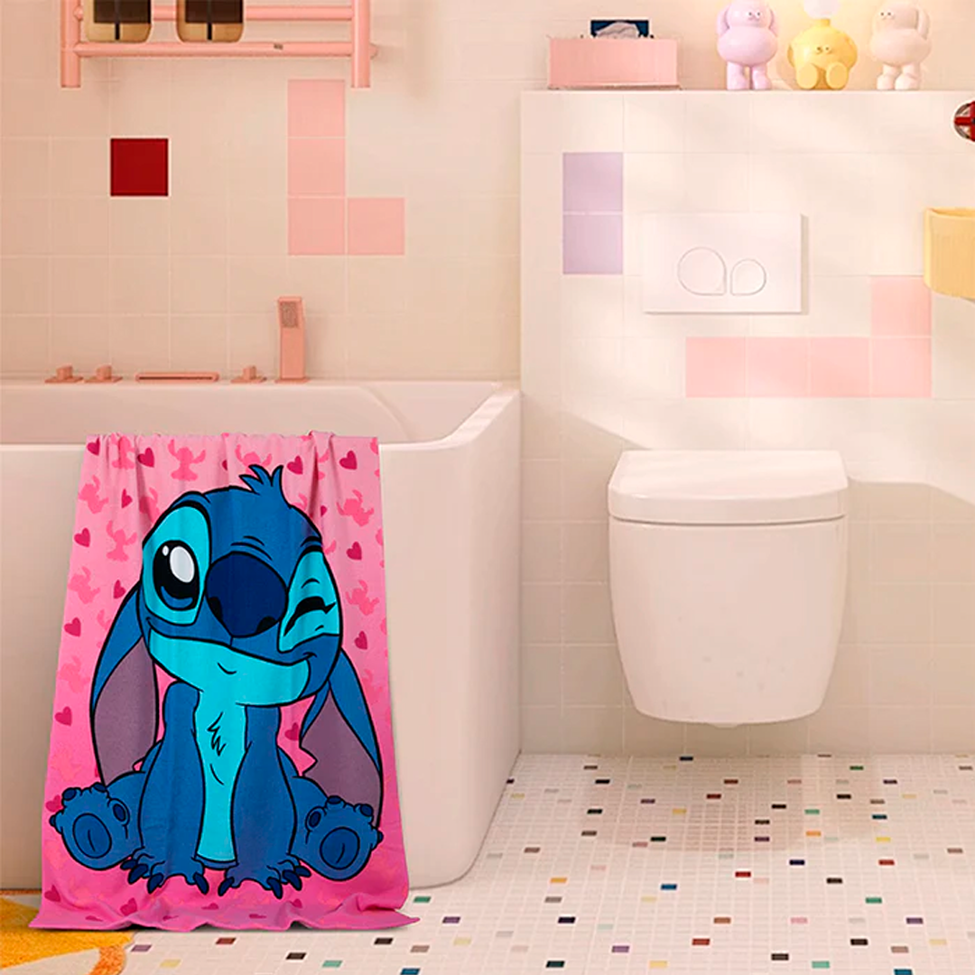 DAHDOUL "WINKING SWEETHEART" LILO&STITCH 27X54 DISNEY BEACH TOWEL