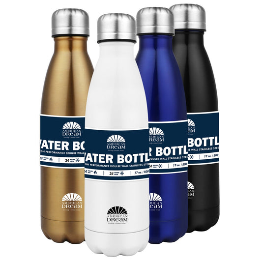 AMERICAN DREAM 500ml/17oz Double Wall S.S. Water Bottle