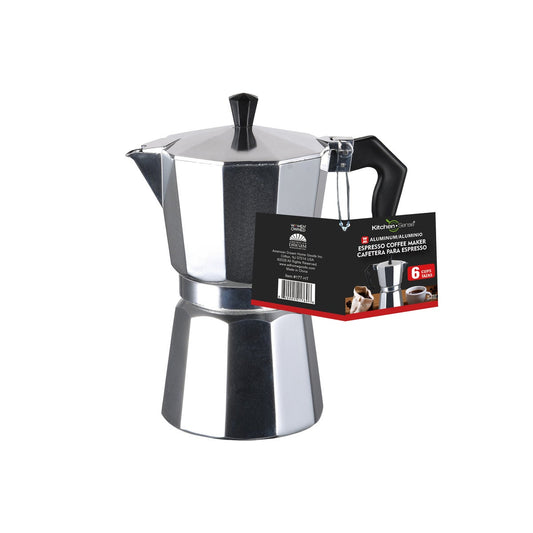 KITCHEN SENSE (HANGTAG) 6-CUP ALUMINUM ESPRESSO COFFEE MAKER