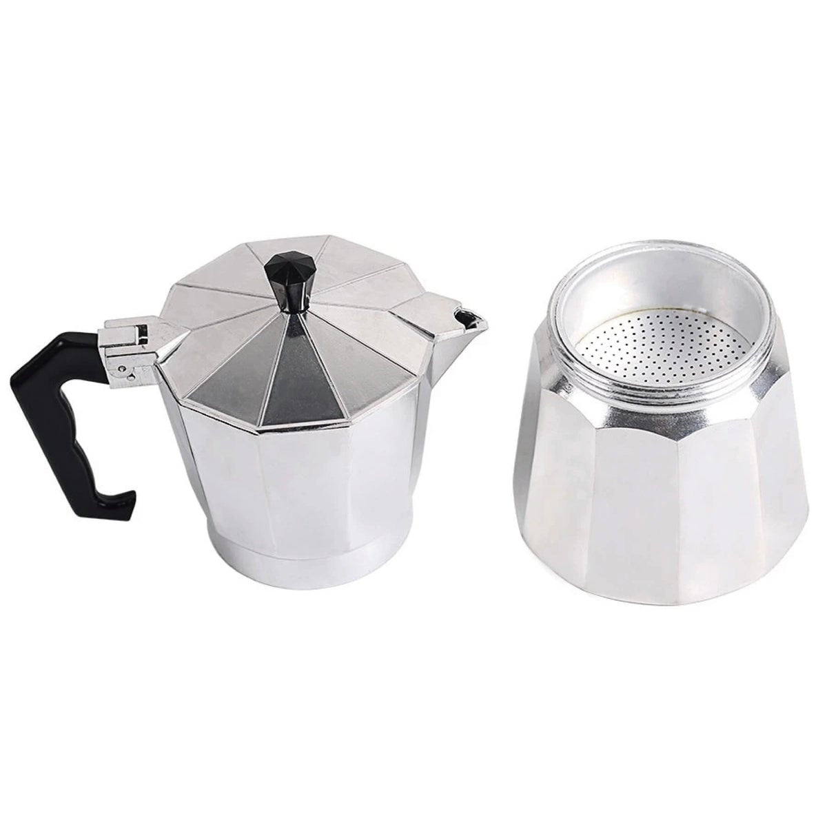 KITCHEN SENSE 12-Cup Aluminum Espresso Coffee Maker
