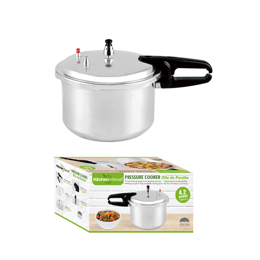KITCHEN SENSE 4LT Aluminum Pressure Cooker without Steamer