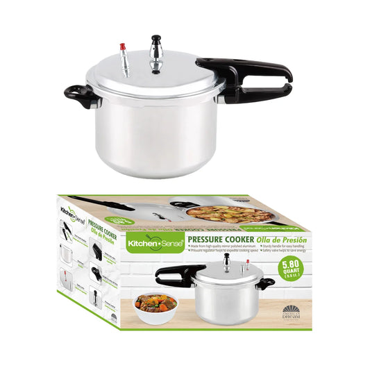 KITCHEN SENSE 5.5L Aluminum Pressure Cooker without Steamer
