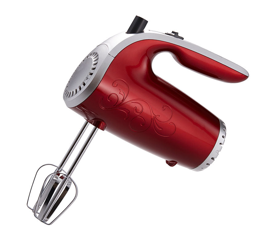 Brentwood Lightweight 5-Speed Electric Hand Mixer, Red