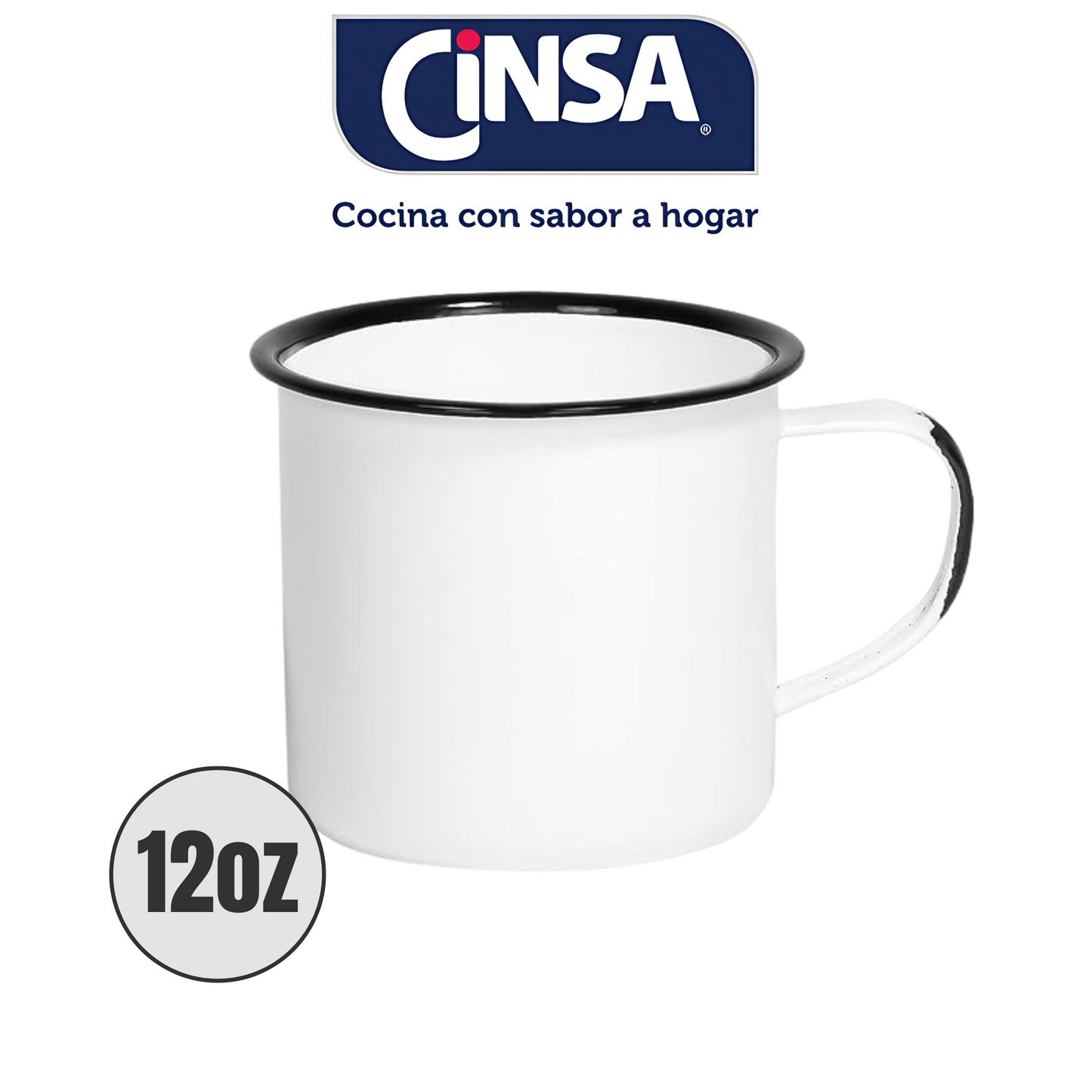 CINSA B 12OZ POCILLO BLANCO JASPEADO