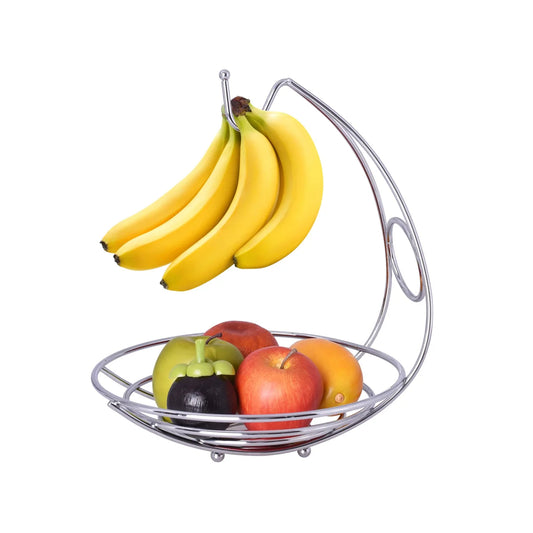 Chrome - Fruit Bowl & Banana Holder (6)
