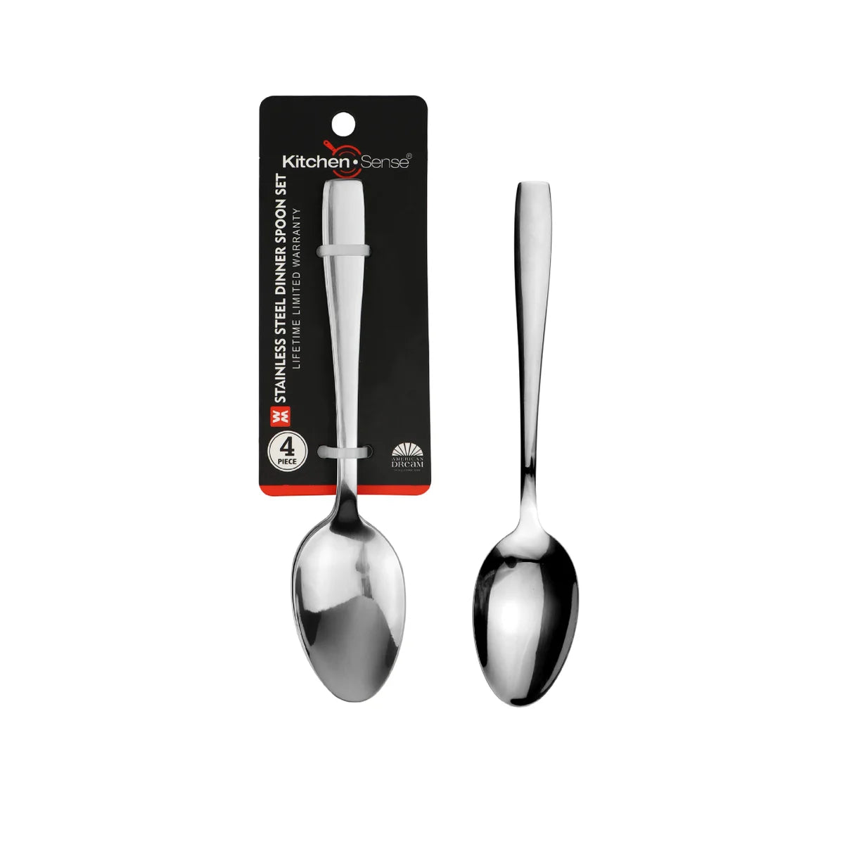 KITCHEN SENSE 4Pcs Dinner Spoon Set