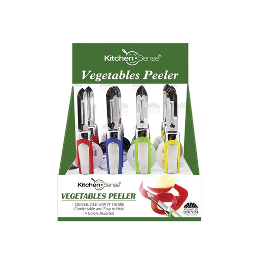 KITCHEN SENSE VEGETABLE PEELER PDQ ASSORTED COLORS