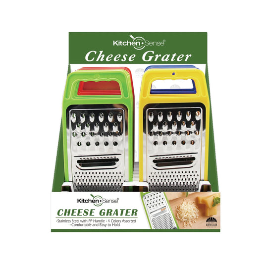 KITCHEN SENSE Cheese Grater PDQ Assorted Colors