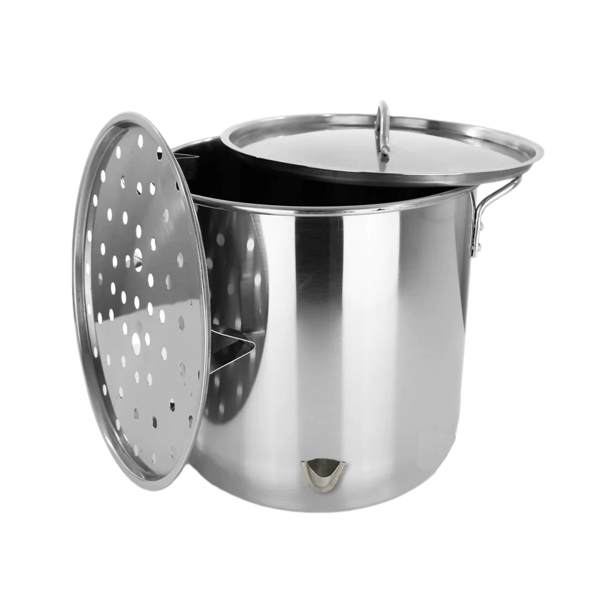 RYB Tamales Stock Pot With Steamer & Divider 52 QT