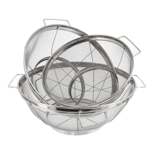 3 Piece Colander Set - (3 QT, 4 QT, 5 QT)
