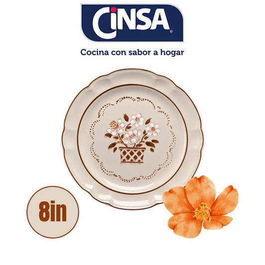 CINSA FO 8IN PLATO FLOR DE OTOÑO