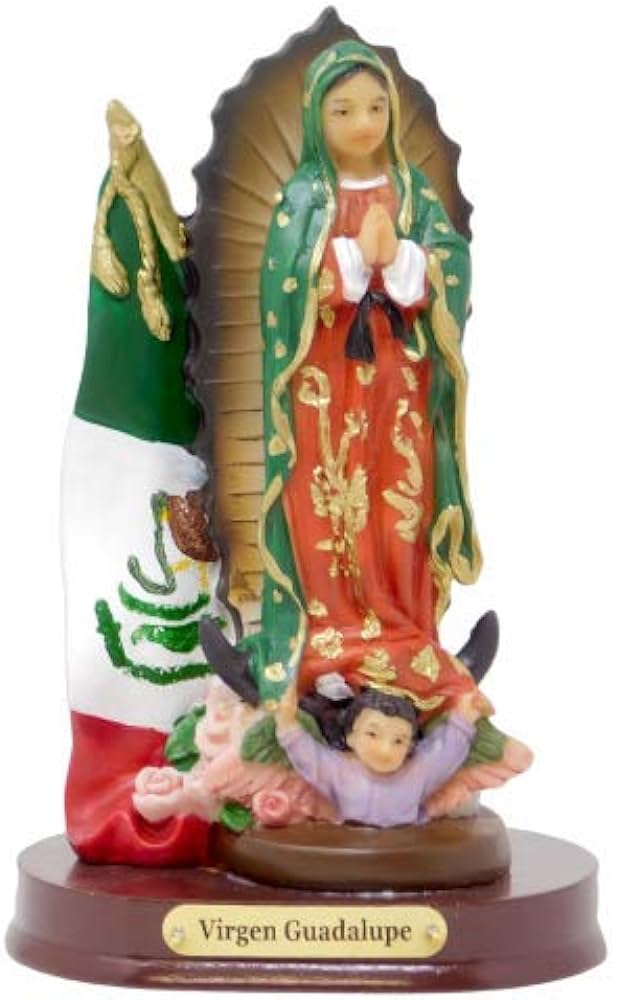 Virgin Guadalupe and Mexican Flag