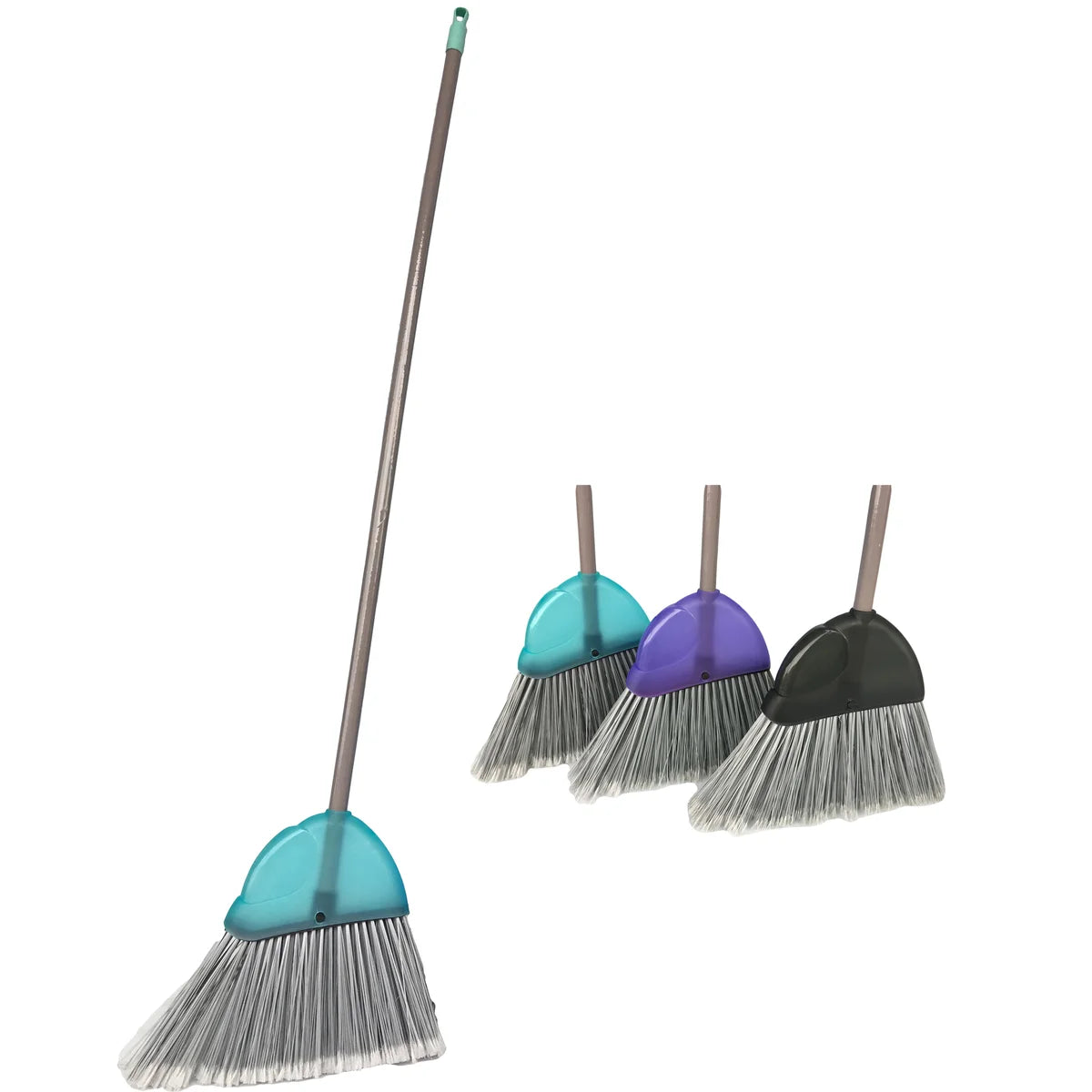 AMERICAN DREAM Large Transparent Angle Broom Assorted Colors
