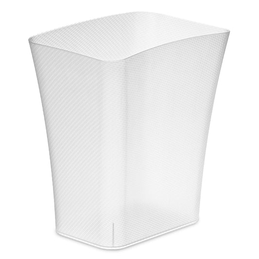CLOROX SLIM TEXTURA WASTE BIN 12L/3.1G WHITE w/ATMB