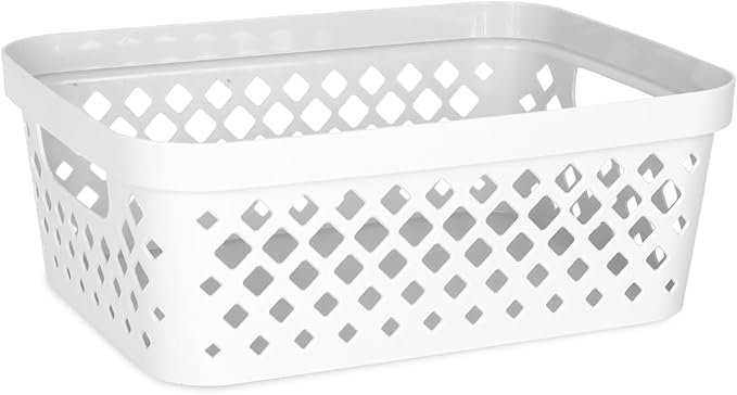 GLAD DIAMOND STORAGE BASKET 2GAL/10.5L WHITE